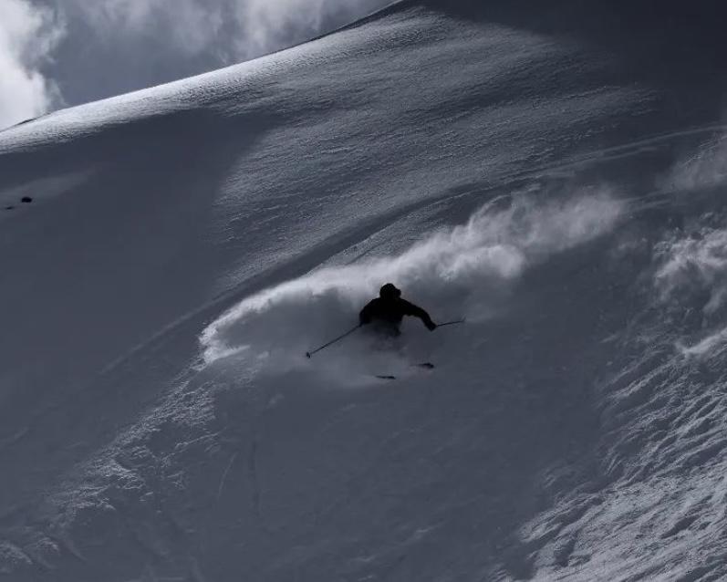 ben skiing