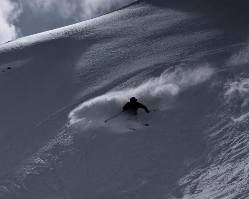 ben skiing